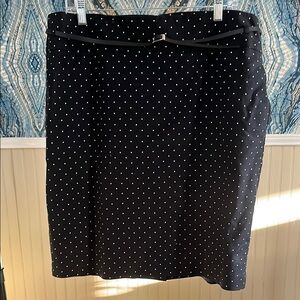 Liz Claiborne Career Black and White Pencil Skirt, Size 18